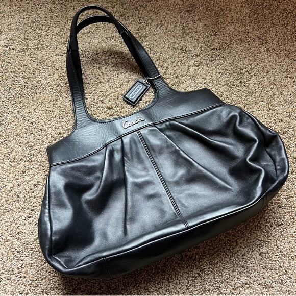 Coach Y2K Black Leather Bag - Picture 1 of 8